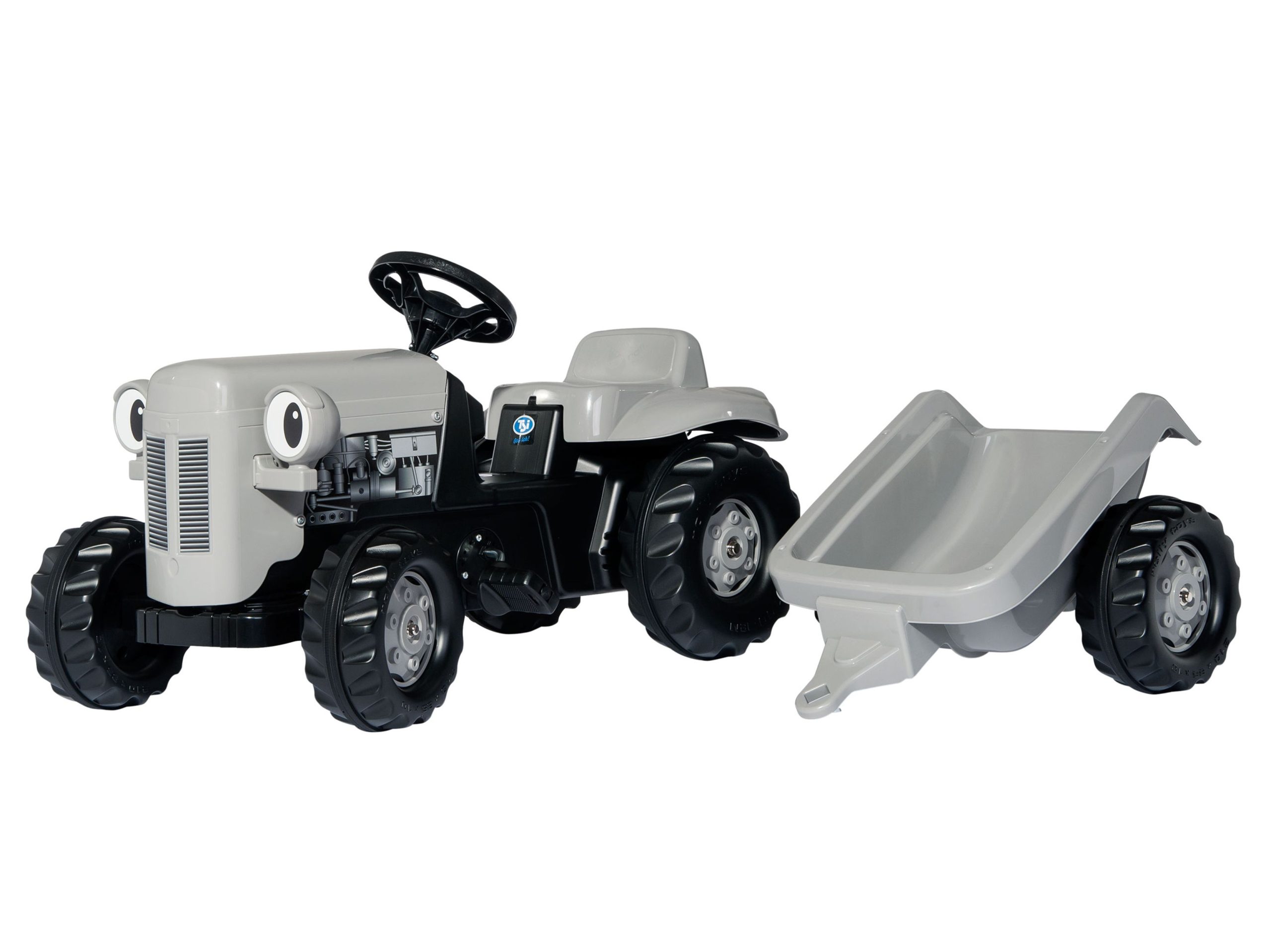 MF Little Grey Fergie – Ride-On Tractor with Trailer
