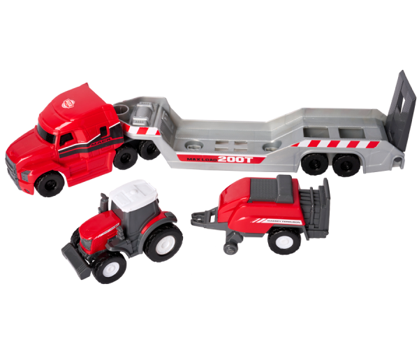 MF Micro Farm Truck with Tractor & Baler Set