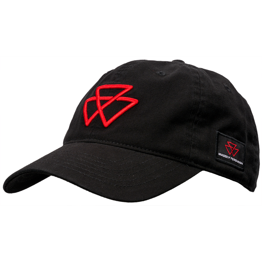 Massey Ferguson Black Cap - Red logo