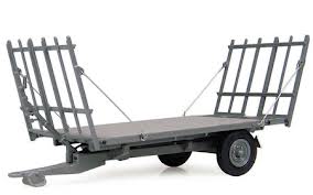 MF 3 Ton Trailer With Hay Lades