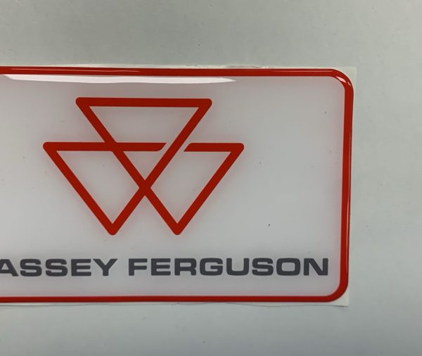 Massey Ferguson  Vinyl dome Sticker 120x70mm