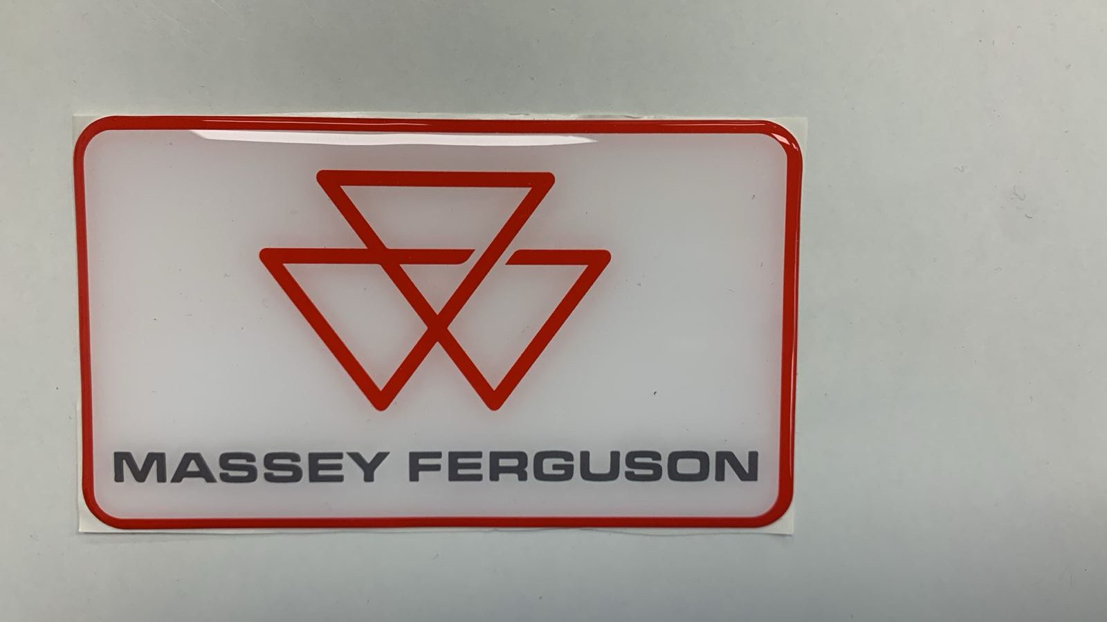 Massey Ferguson  Vinyl dome Sticker 120x70mm